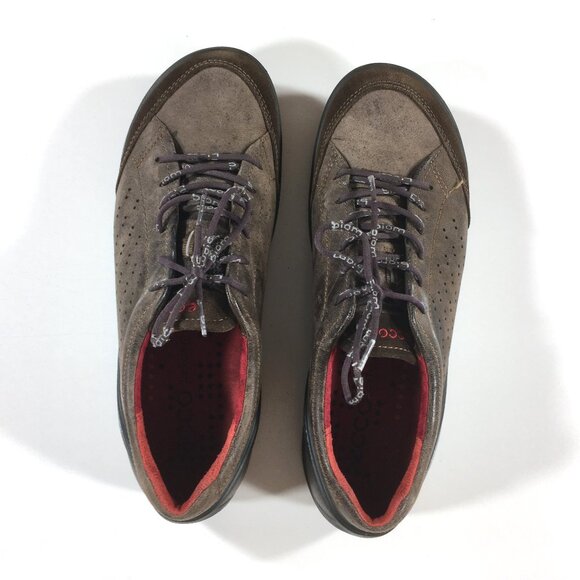 ECCO Biom Sneakers EUR 44 US Mens Sizes 10-10.5 Brown Leather Suede